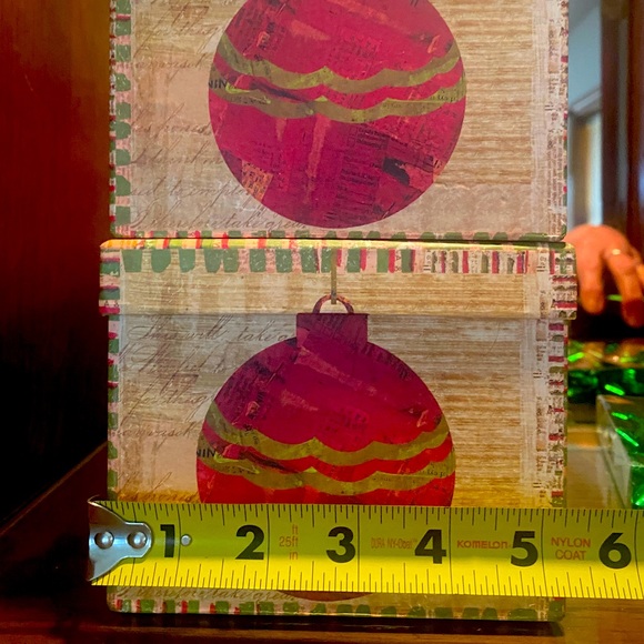 🎄LINDY BOWMAN🎄2 CHRISTMAS ORNAMENT DESIGNER GIFT BOXES & 9-CT MINI BOWS NWT🎁 - Picture 8 of 9